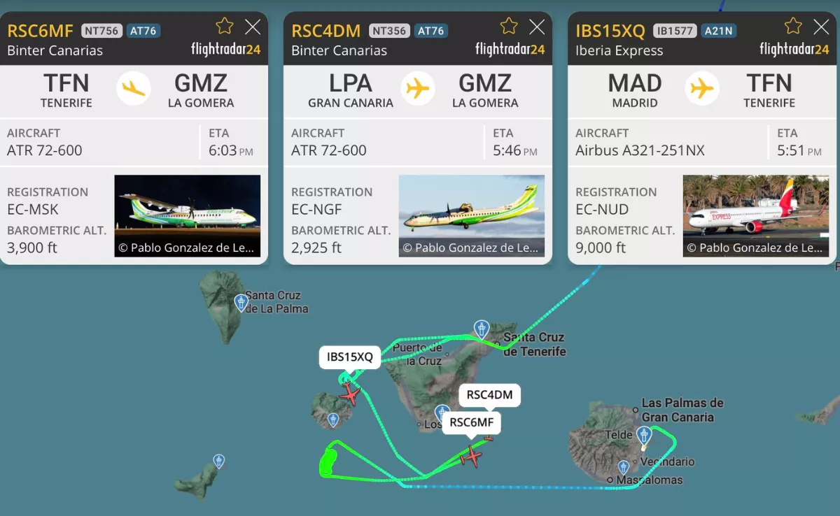 Vuelos desviados a causa de la meteorología adversa / REDES SOCIALES