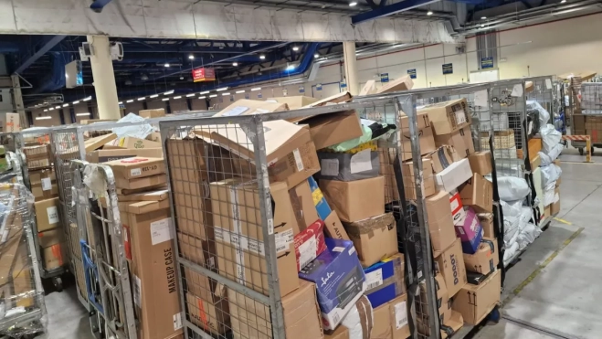 Paquetes acumulados en Las Palmas de Gran Canaria / CEDIDA