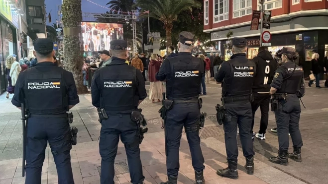 En el despliegue policial participaron 170 agentes / POLICÍA NACIONAL En el despliegue policial participaron 170 agentes / POLICÍA NACIONAL