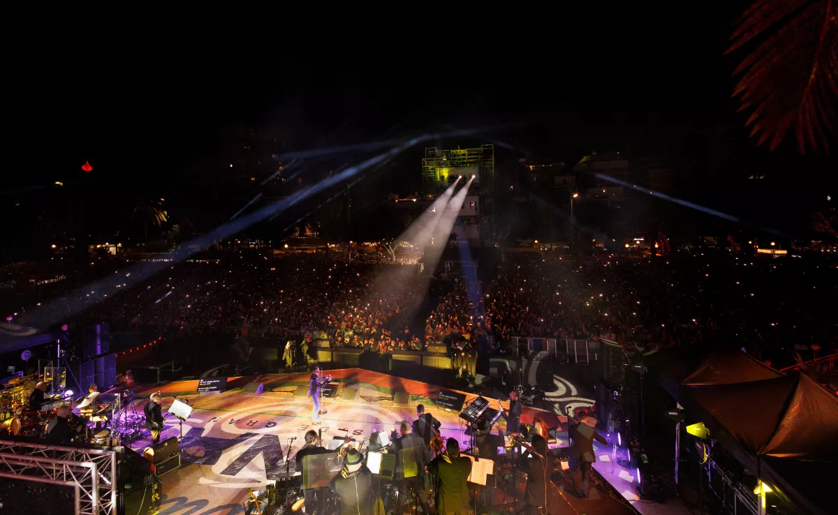 Marc Anthony durante su concierto en el Carnaval de Las Palmas de Gran Canaria / AYUNTAMIENTO DE LAS PALMAS DE GRAN CANARIA
