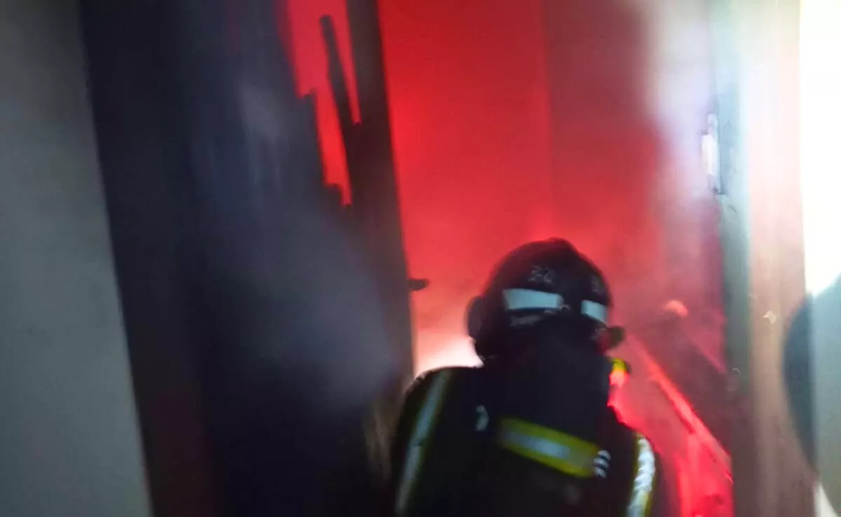 Incendio en una vivienda de Puerto de la Cruz. / BOMBEROS DE TENERIFE