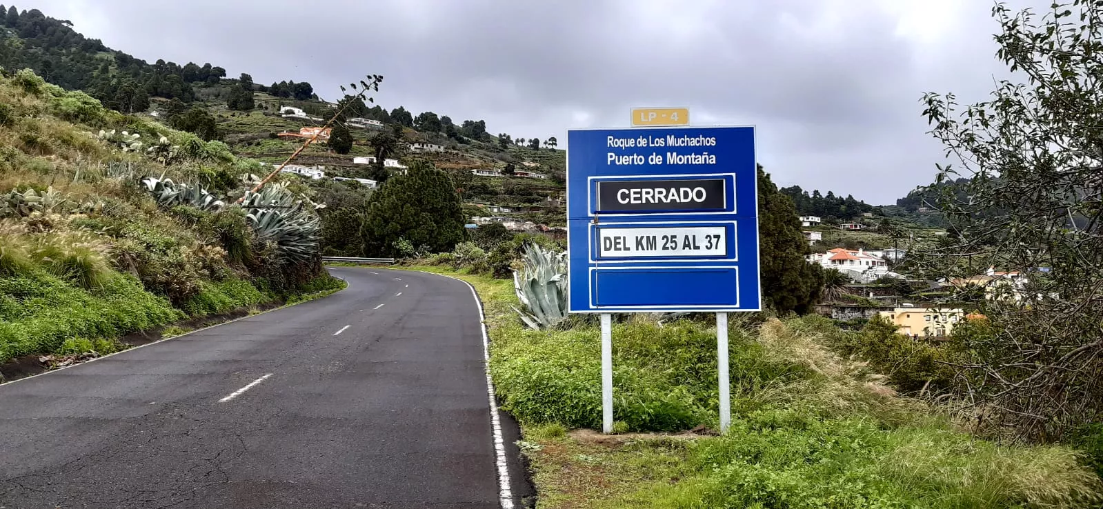 Tramo de la carretera LP-4 en la isla de La Palma. / CABILDO DE LA PALMA