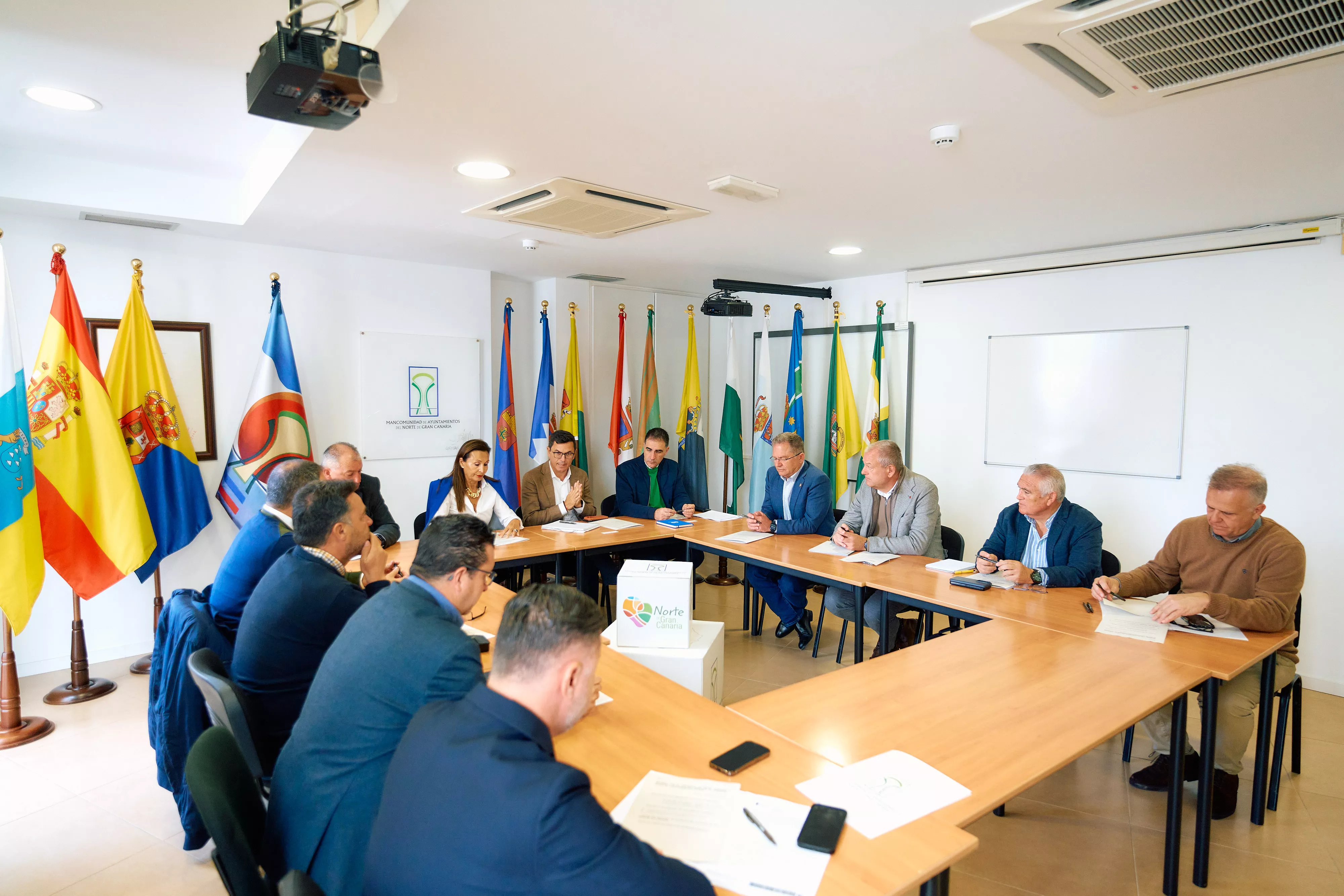 Reunión de la Mancomunidad del norte de Gran Canaria. AH