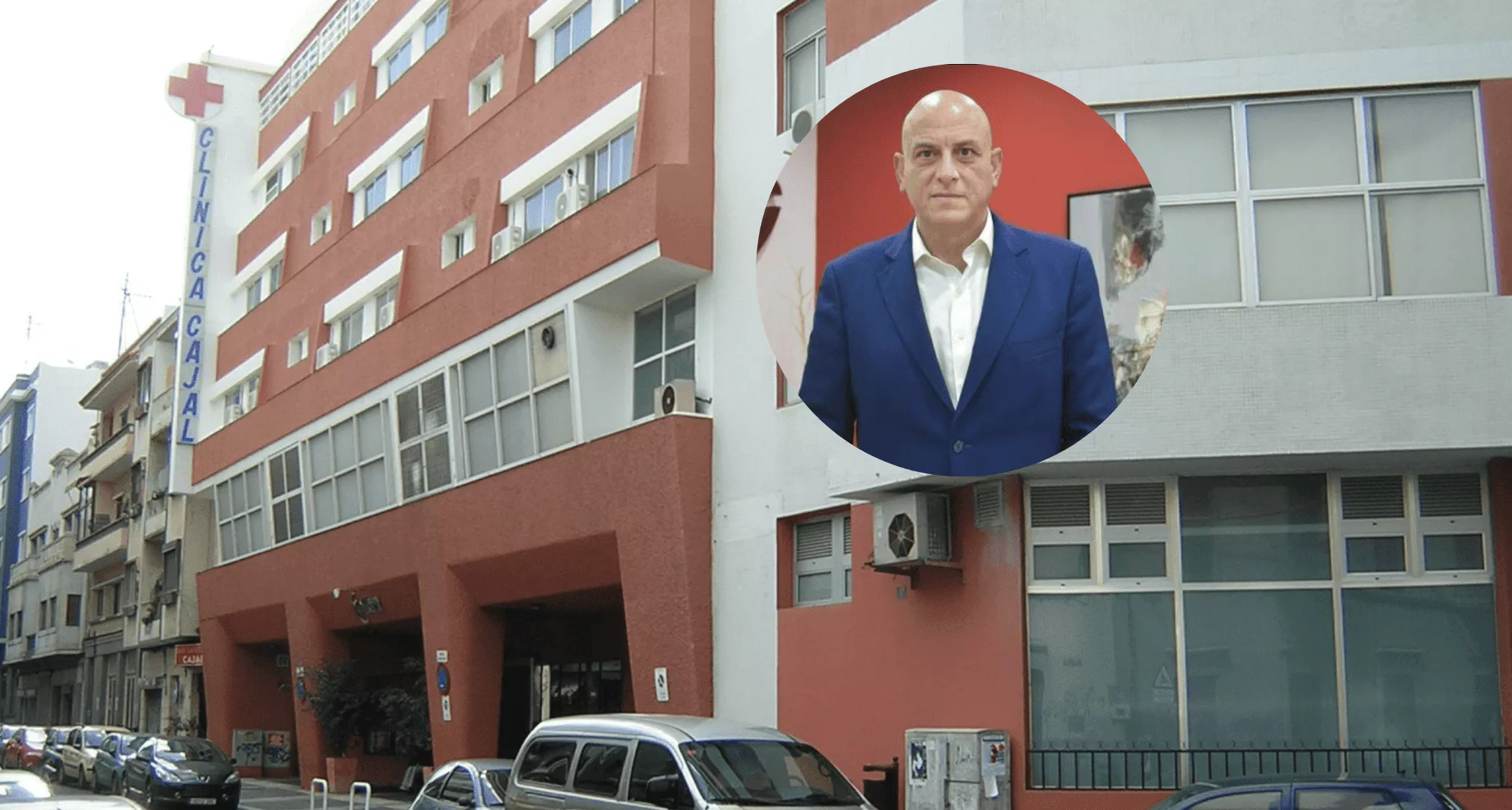 ICOT gestionará la Clínica Cajal. En el círculo interior, Domingo Montes de Oca, nuevo presidente del consejo de administración del centro sanitario. / AH