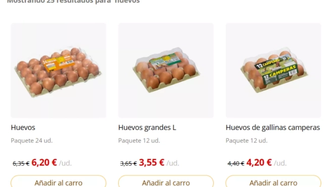 Imagen de la bajada de precios de los huevos / MERCADONA Imagen de la bajada de precios de los huevos / MERCADONA