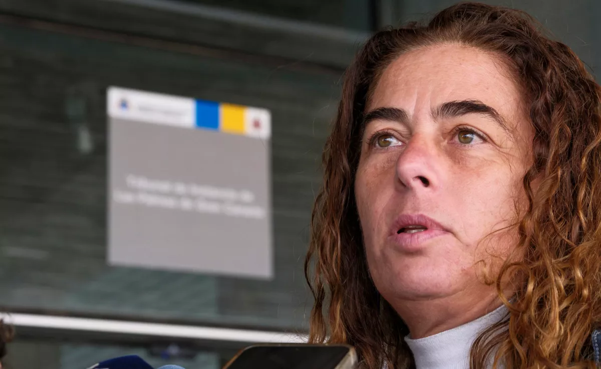 La concejal Gemma Martínez, a su llegada a los juzgados de Las Palmas de Gran Canaria. EFE / Ángel Medina G.