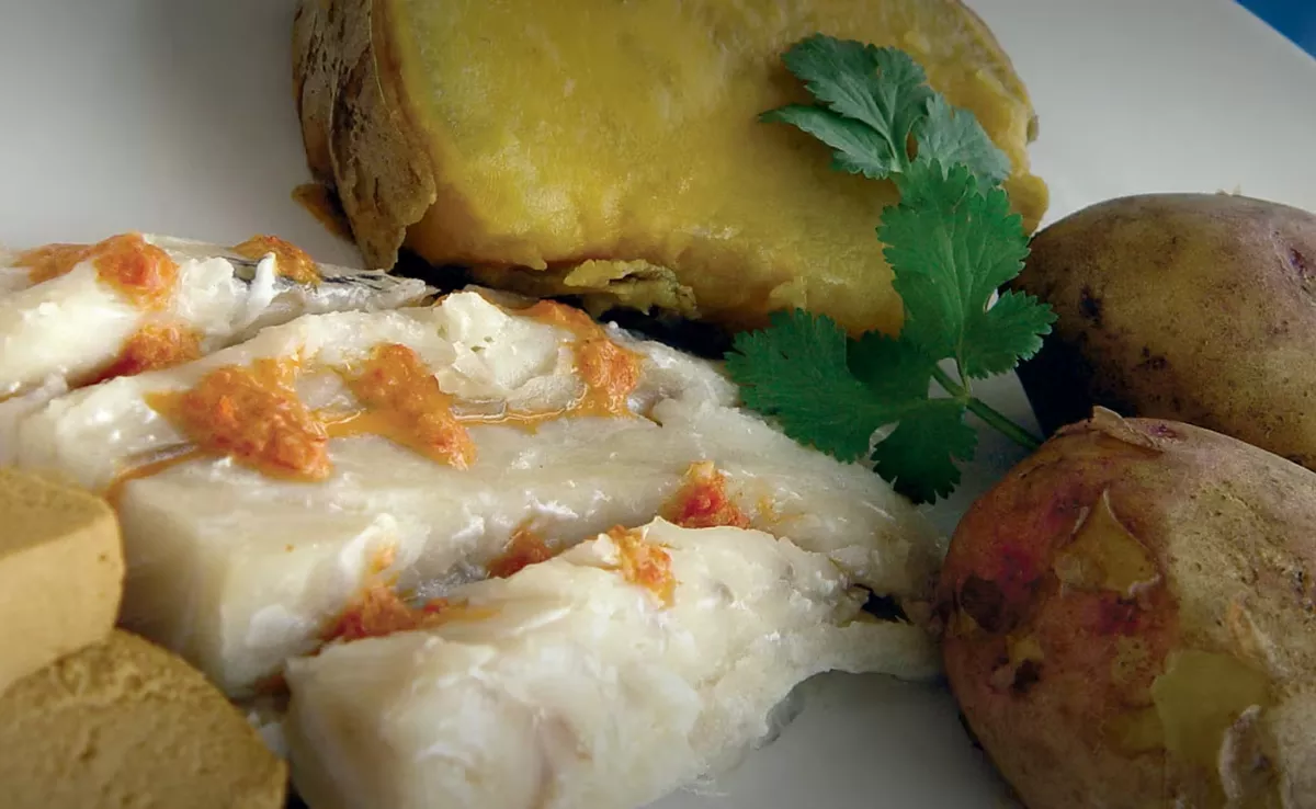 Imagen de un plato de sancocho canario / TURISMO DE ESPAÑA