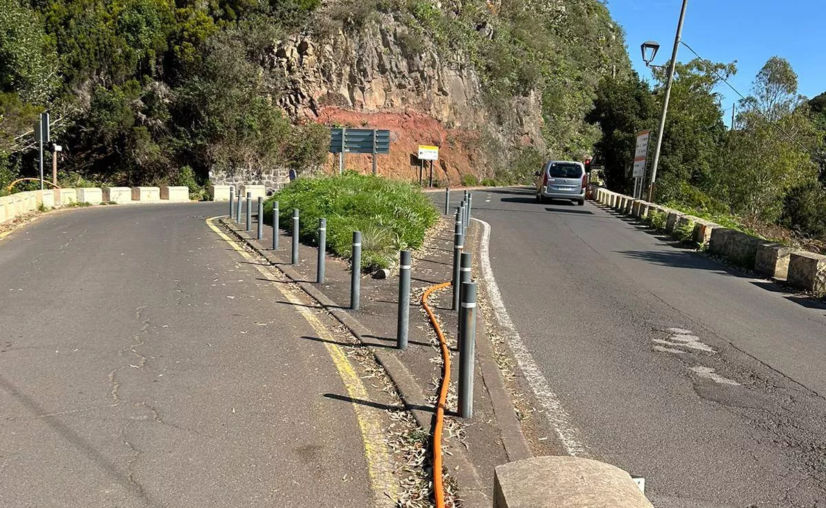 Imagen de un tramo de la TF-12. / CABILDO DE TENERIFE