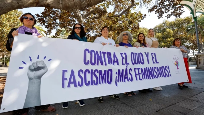 Miembros de la Red Feminista de Gran Canaria / EFE - ELVIRA URQUIJO A.