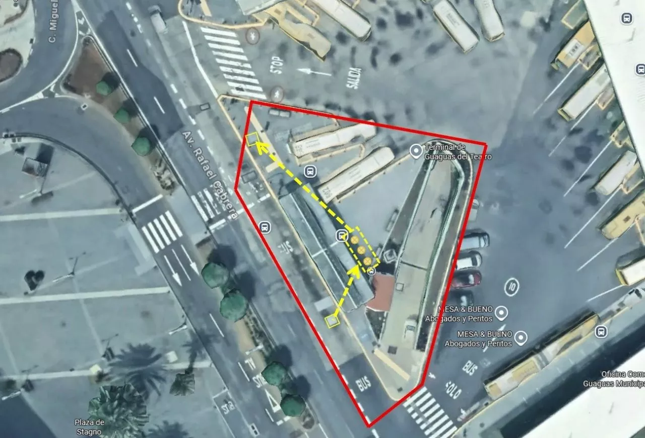 Obras de Emalsa en la avenida Rafael Cabrera. /EMALSA