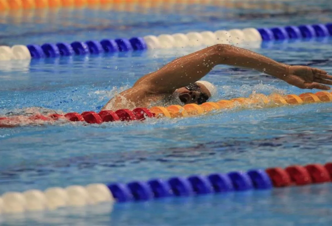 El nadador español Enhamed Enhamed durante una competición. /Imagen de la Red