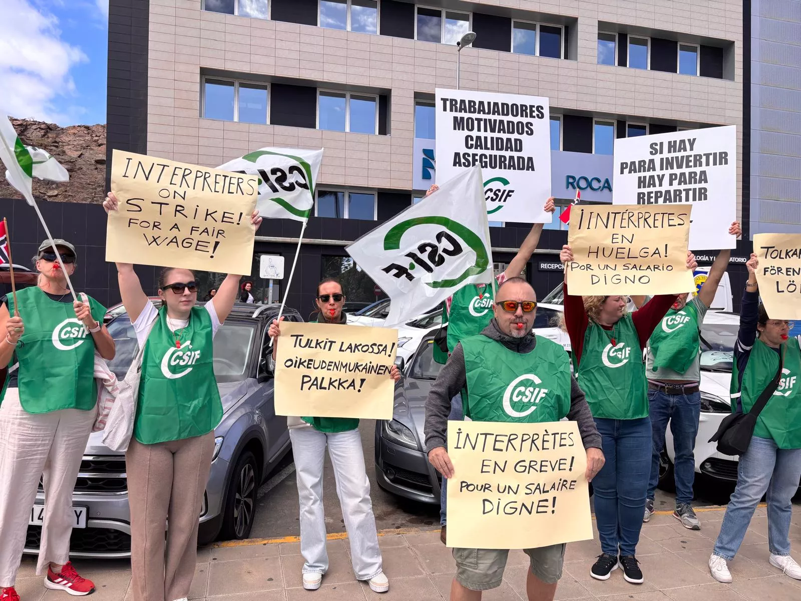 Comienzo huelga en Hospitén Clínica Roca. CEDIDA