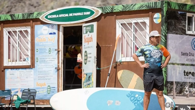 Aaron Barreto en su empresa de Las Teresitas|CEDIDA