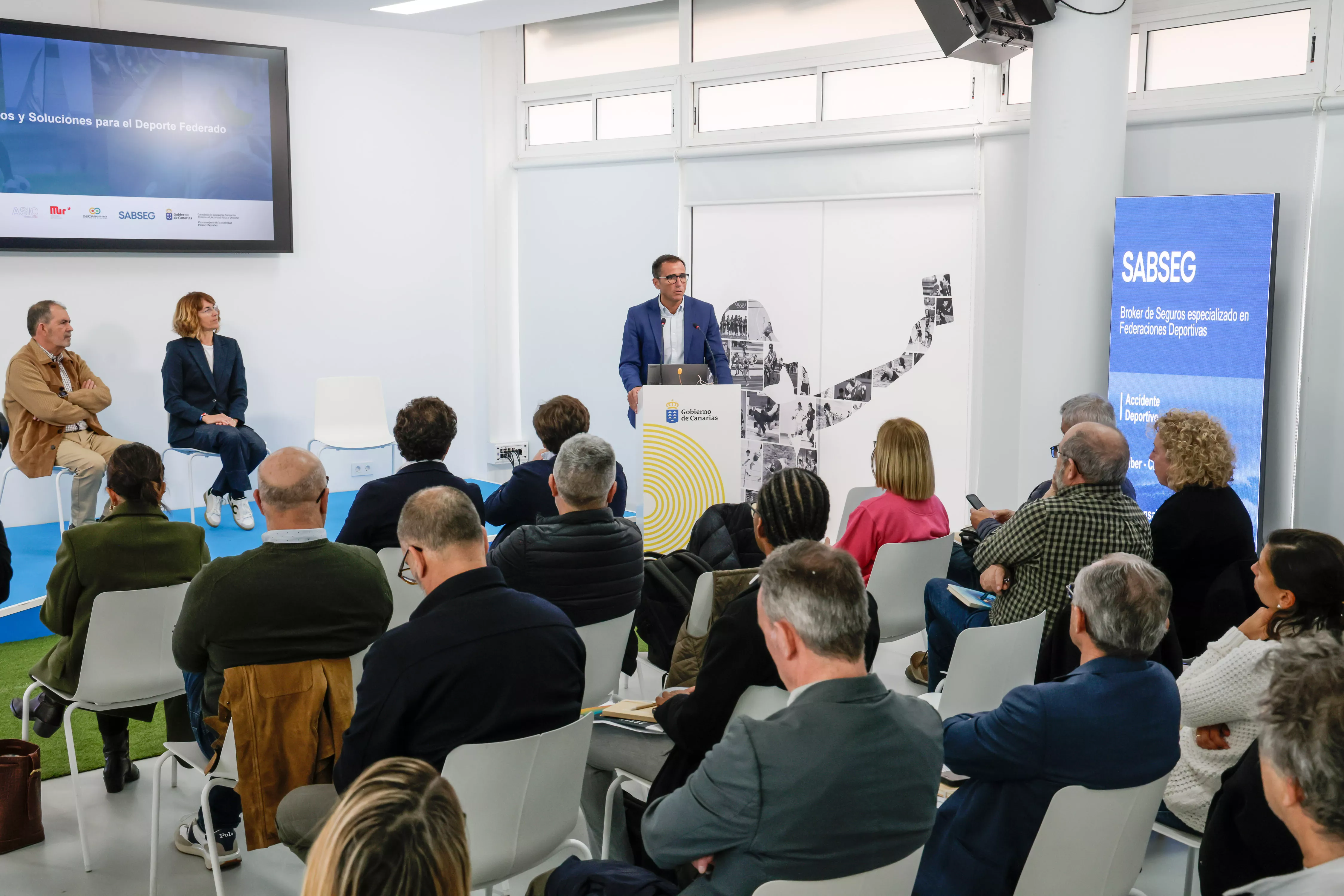 Transcurso de la presentación de 'Retos y soluciones para el deporte federado. Seguros Deportivos’. / CEDIDA