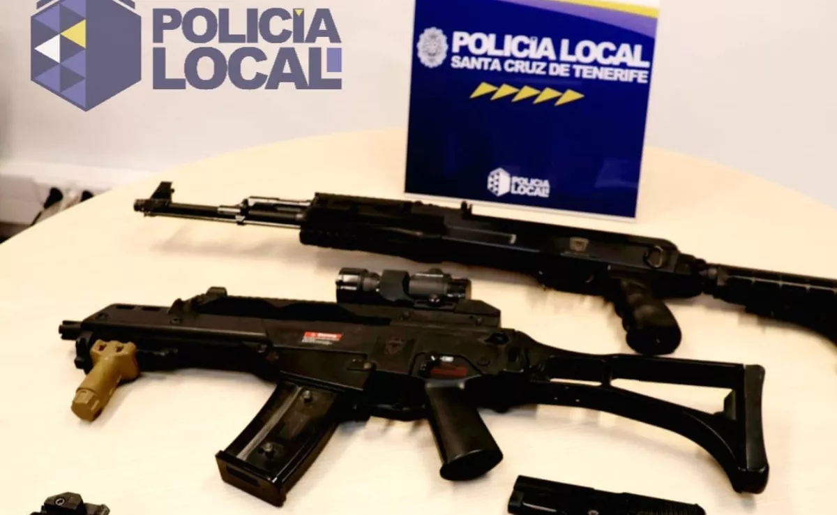 Armas 4 categoría incautadas / AYUNTAMIENTO DE SANTA CRUZ DE TENERIFE
