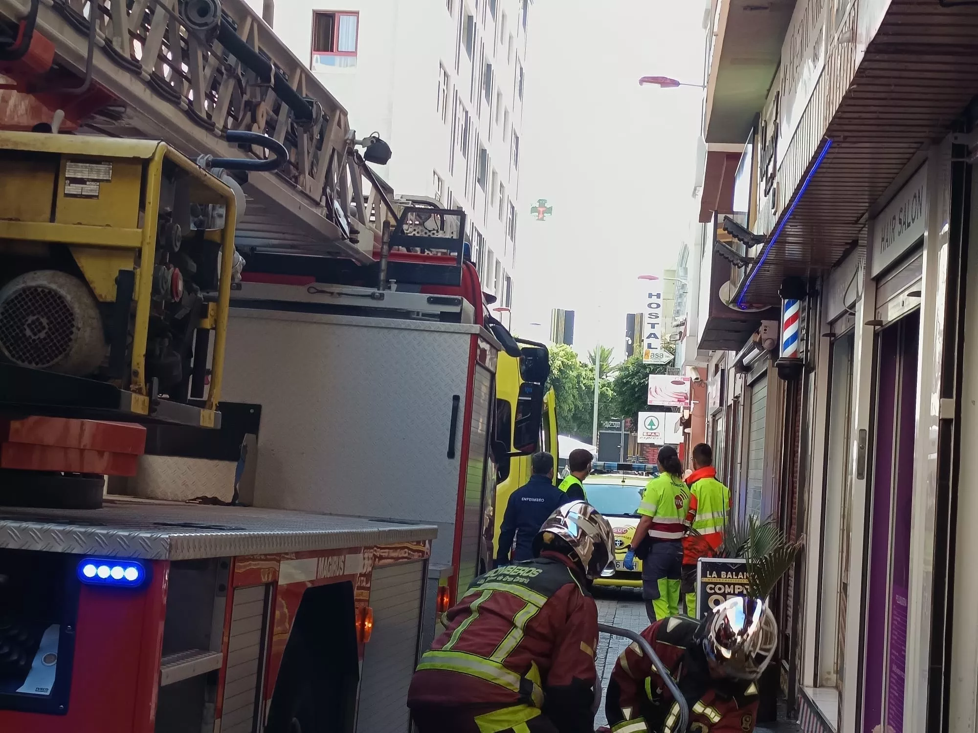 Intervención en un local comercial de Las Palmas de Gran Canaria. / 112 CANARIAS