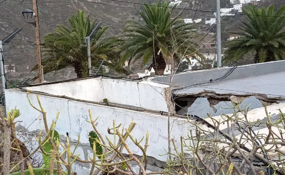 Techo de un bloque de nichos en el cementerio de Taganana|CEDIDA