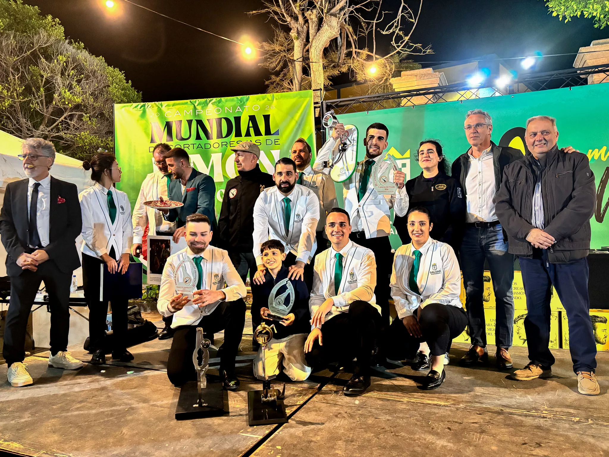 Víctor Fernández se proclama campeón del mundo de corte de jamón 2026 en Gáldar. CEDIDA