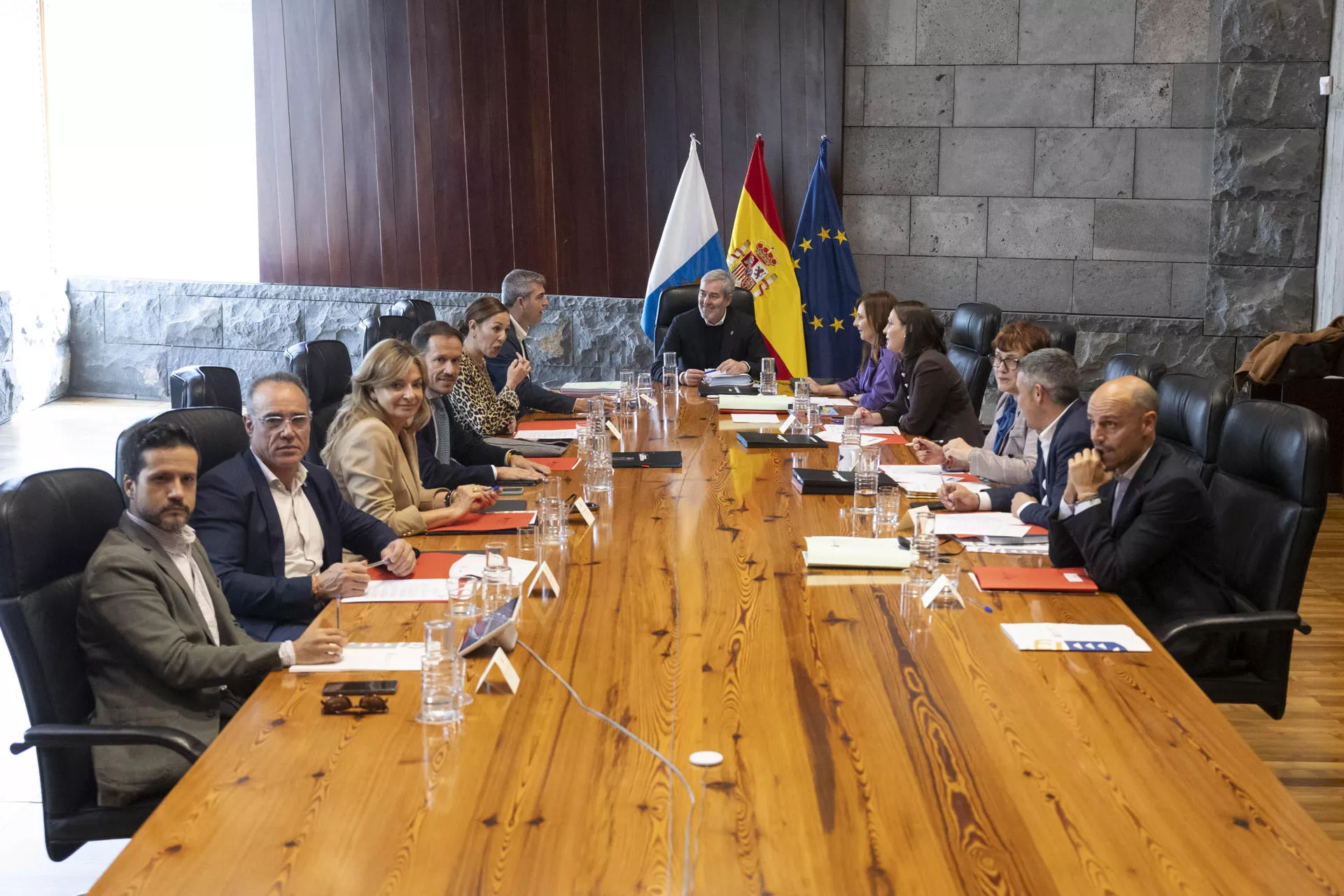  Reunión del Consejo de Gobierno celebrado en Santa Cruz de Tenerife. / EFE-MIGUEL BARRETO