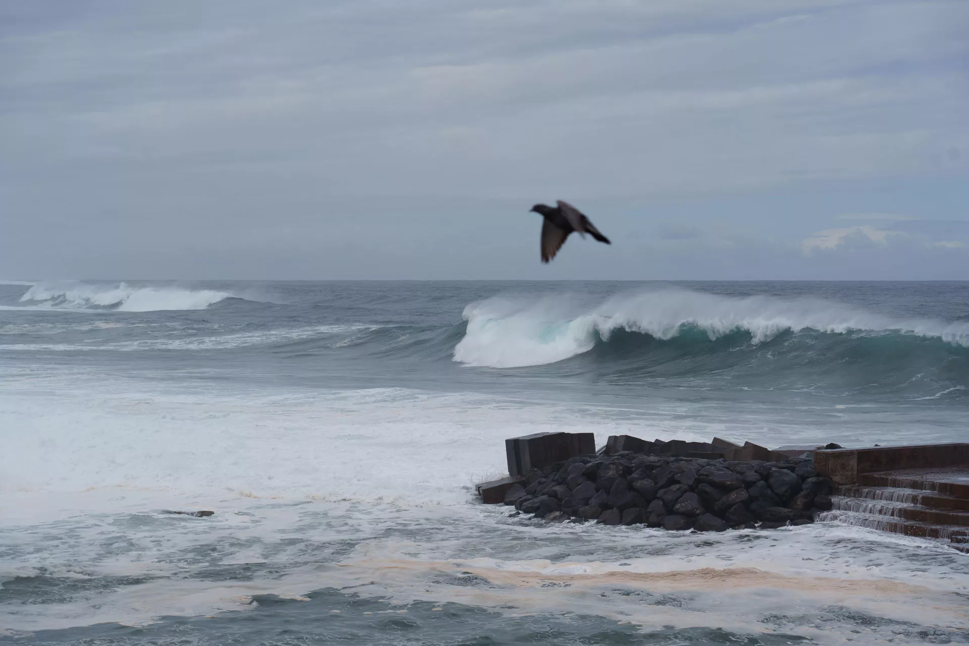  El oleaje en la localidad de Bajamar. / EFE - RAMÓN DE LA ROCHA
