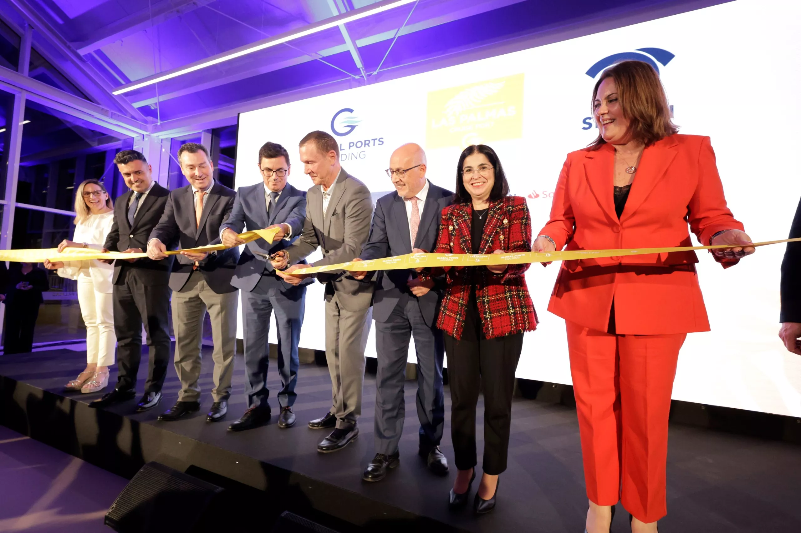 Acto de inauguración de la terminal de cruceros del puerto de Las Palmas./ CEDIDA