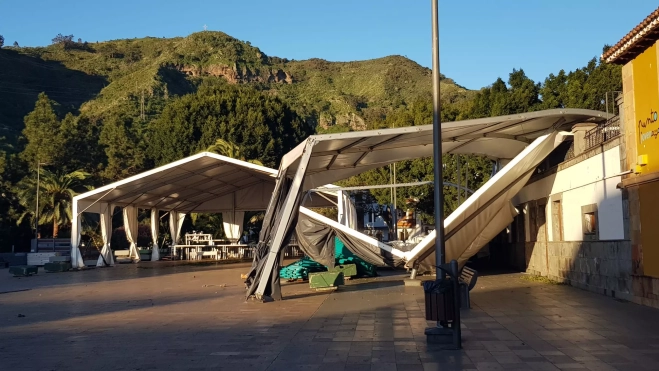 Incidencias de la borrasca Therese en Teror. AH