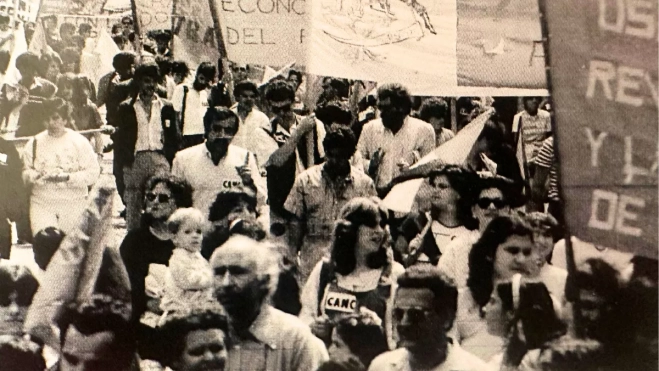 Una manifestación contra la OTAN en Canarias / FRANCISCO GONZÁLEZ CONCEPCIÓN - '40 AÑOS DE LIBERTAD'