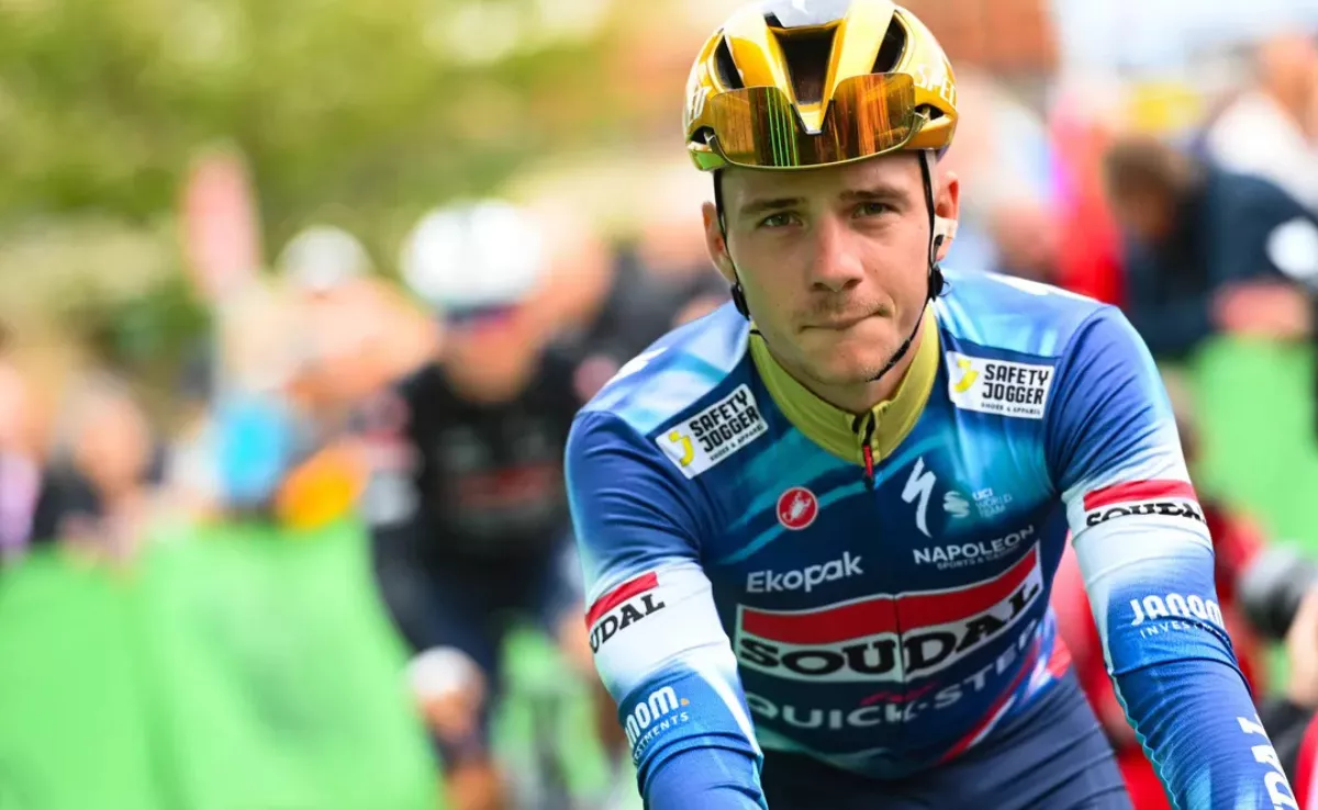 El ciclista y medallista olímpico belga Remco Evenepoel, atrapado en el Teide por Therese./ ARCHIVO