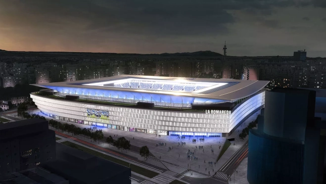 Render de La Nueva Romareda de Zaragoza. AH