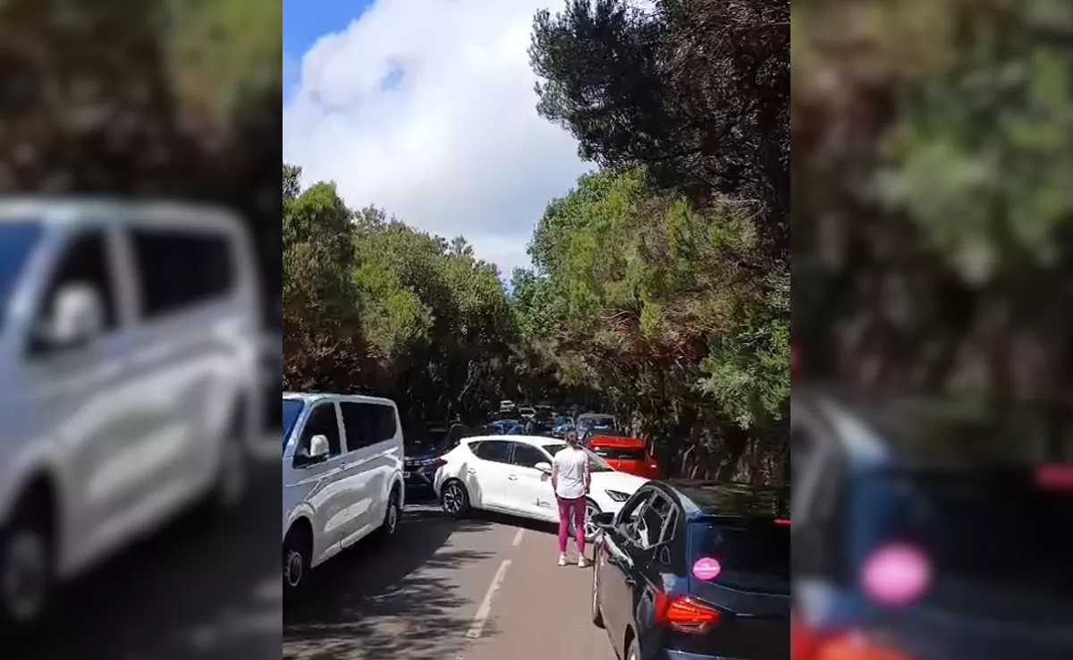 Anaga colapsada durante la alerta por la borrasca 'Therese' / UNIDOS POR ANAGA