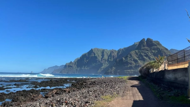 Litoral de Punta del Hidalgo, en el camino de 'San Juanito'./AH