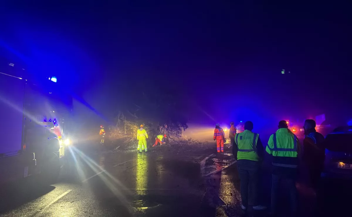 Incidencias en La Laguna durante la alerta máxima de lluvias de la borrasca Therese./ AYTO. LA LAGUNA