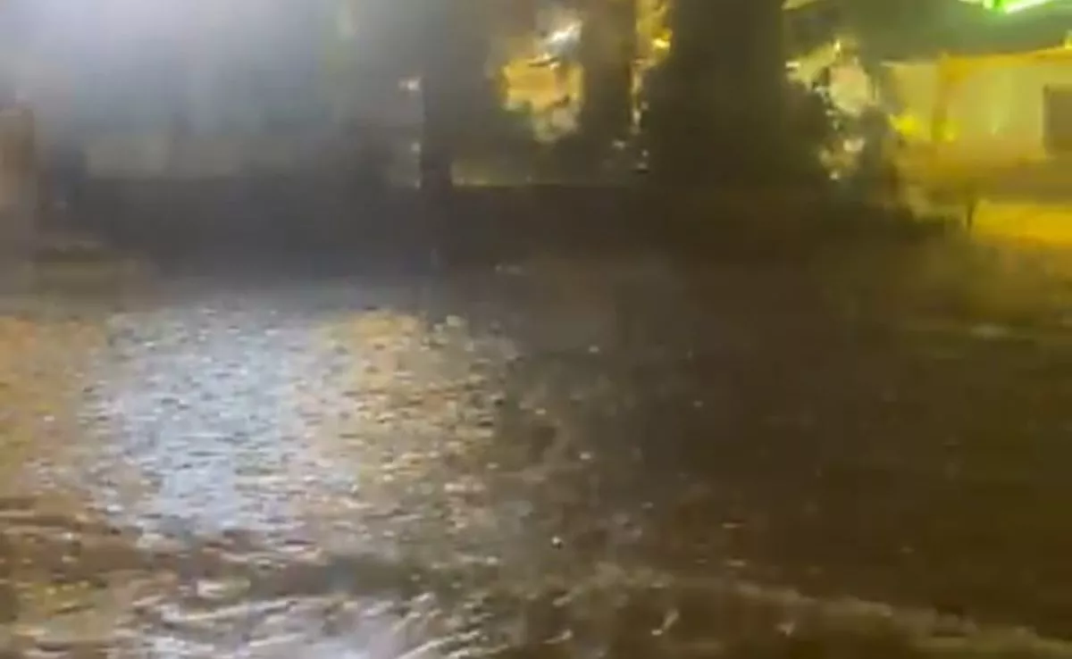 Plaza del Charco inundada. / REDES