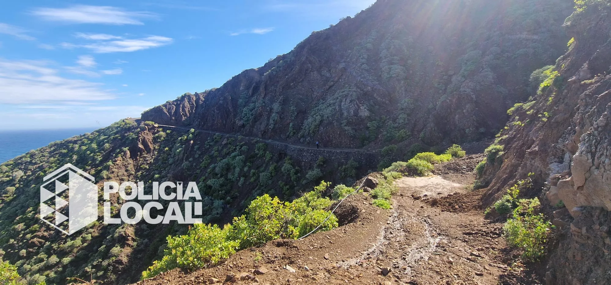 Hallan el cadáver de un hombre en la pista de El Draguillo, en Benijo. / AYUNTAMIENTO DE SANTA CRUZ DE TENERIFE