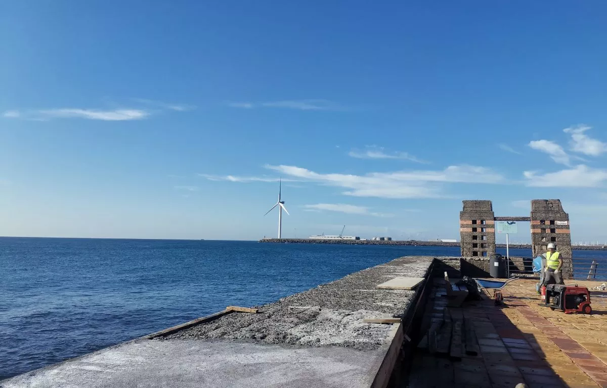 Obras del muelle de Arinaga. AYUNTAMIENTO DE AGÜIMES