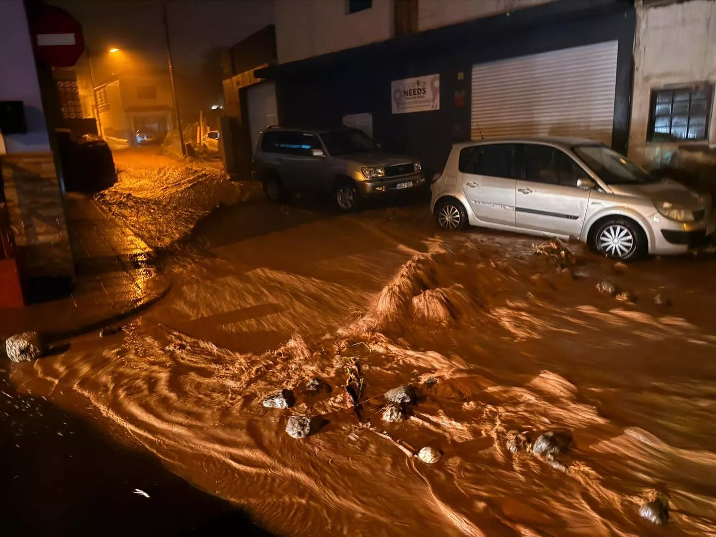 Imagen de la borrasca 'Therese' a su paso por La Laguna. / AYUNTAMIENTO DE LA LAGUNA