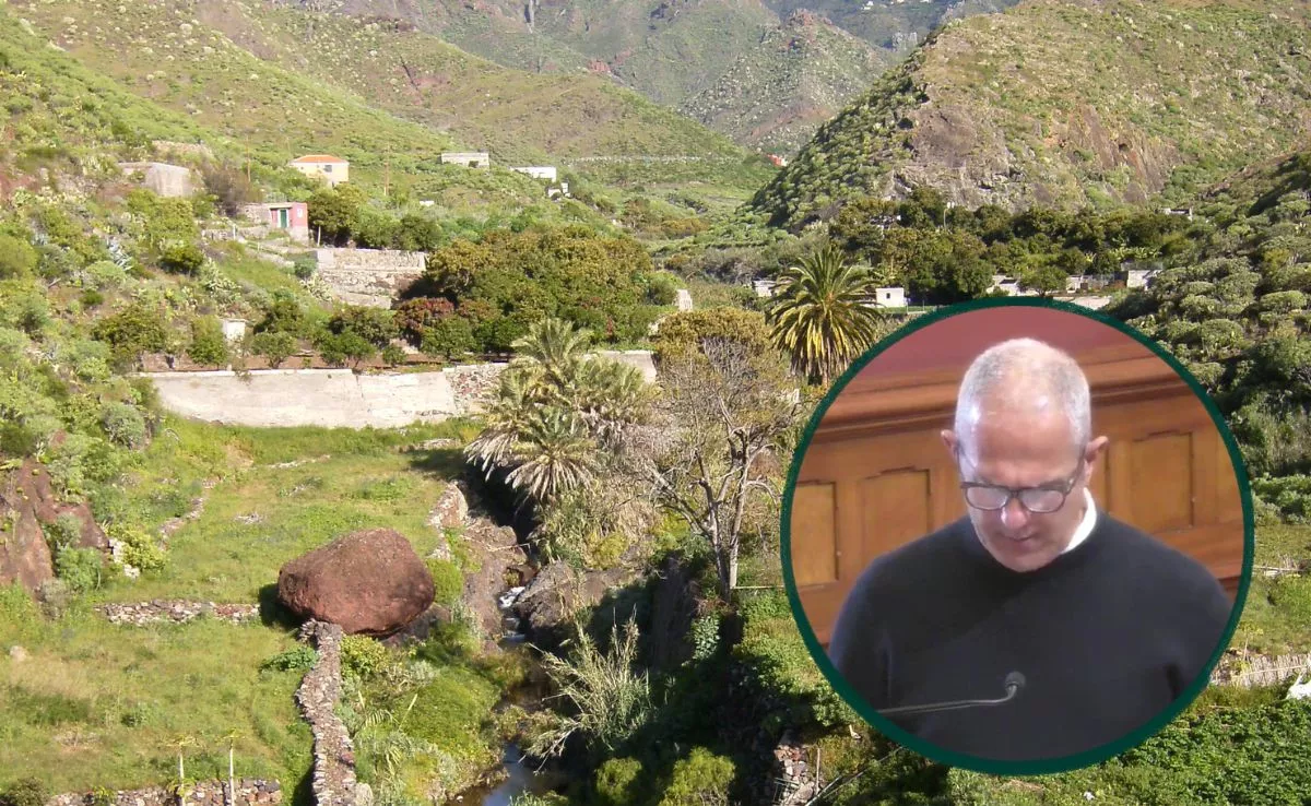 Pedro Pérez, vecino de El Cresal, en Anaga, pide que les pongan agua potable ya|MONTAJEAH