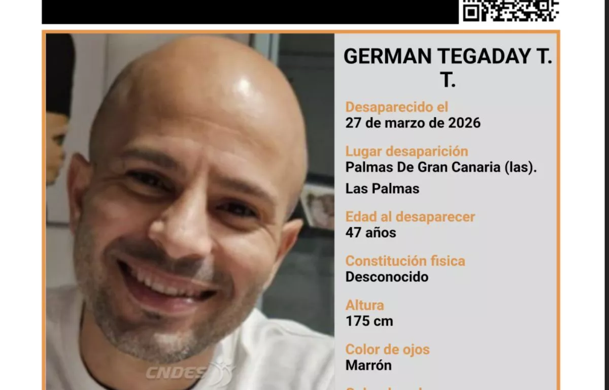 Alerta por la desaparición de un hombre de 47 años en Gran Canaria. AH