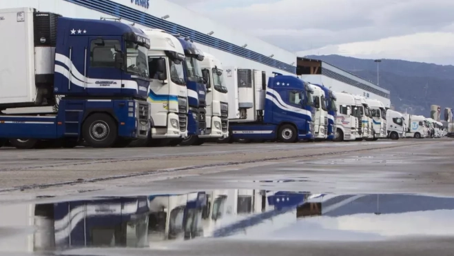 Imagen de camiones de transporte / EFE