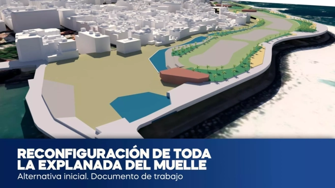 Reconfiguración de toda la explanada del muelle de Puerto de la Cruz. / CABILDO DE TENERIFE Reconfiguración de toda la explanada del muelle de Puerto de la Cruz. / CABILDO DE TENERIFE