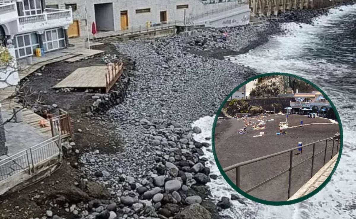 Playa de San Marcos en Icod de los Vinos|MONTAJEAH