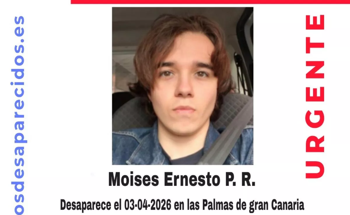 Joven de 24 años desaparecido en Las Palmas de Gran Canaria. / SOS DESAPARECIDOS