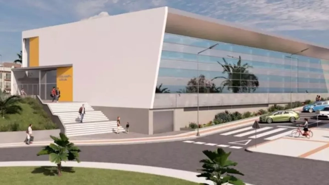 Exterior del futuro complejo deportivo / AYUNTAMIENTO DE CANDELARIA