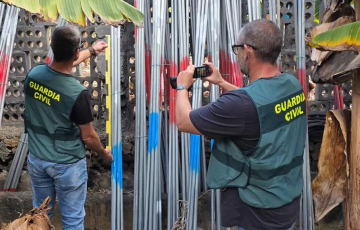 Investigado por sustraer útiles agrícolas valorados en 8.000 euros en La Palma. GUARDIA CIVIL