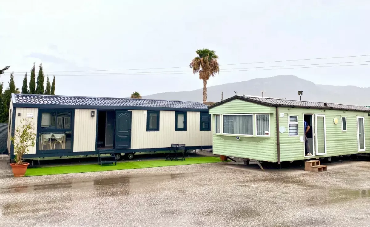 Imagen de archivo de viviendas modulares / EFE