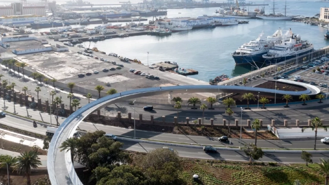 Imagen de la pasarela Onda Atlántica / COLEGIO OFICIAL DE ARQUITECTOS DE LAS PALMAS Imagen de la pasarela Onda Atlántica / COLEGIO OFICIAL DE ARQUITECTOS DE LAS PALMAS
