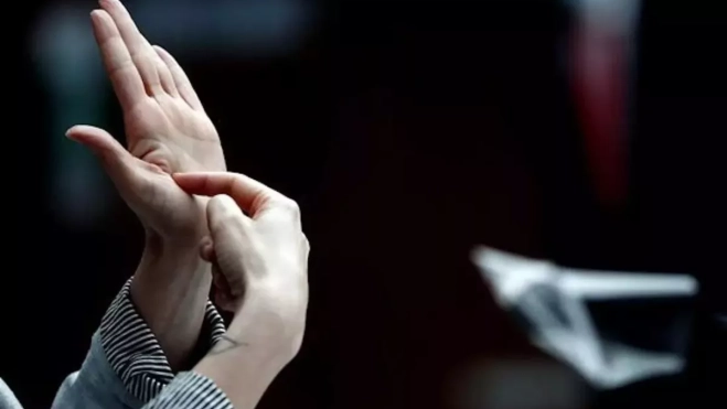 Una persona se comunica mediante lengua de signos / EFE Una persona se comunica mediante lengua de signos / EFE