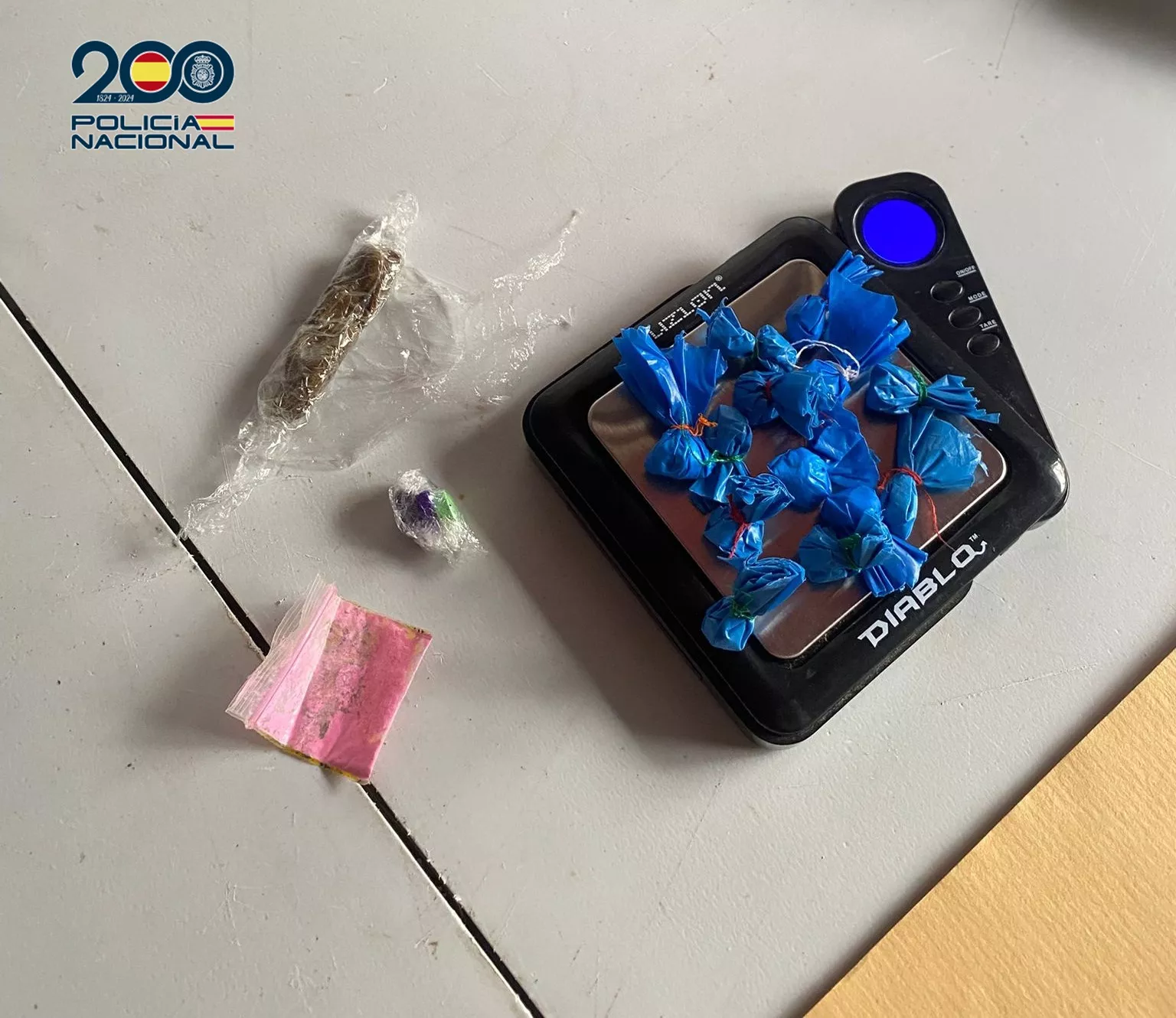 Sustancias incautadas en un festival en Tenerife. / POLICÍA NACIONAL