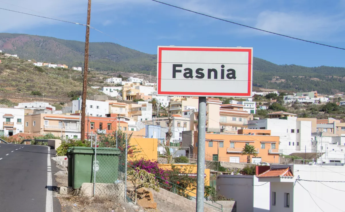 Imagen del municipio de Fasnia, en Tenerife. / WIKIPEDIA