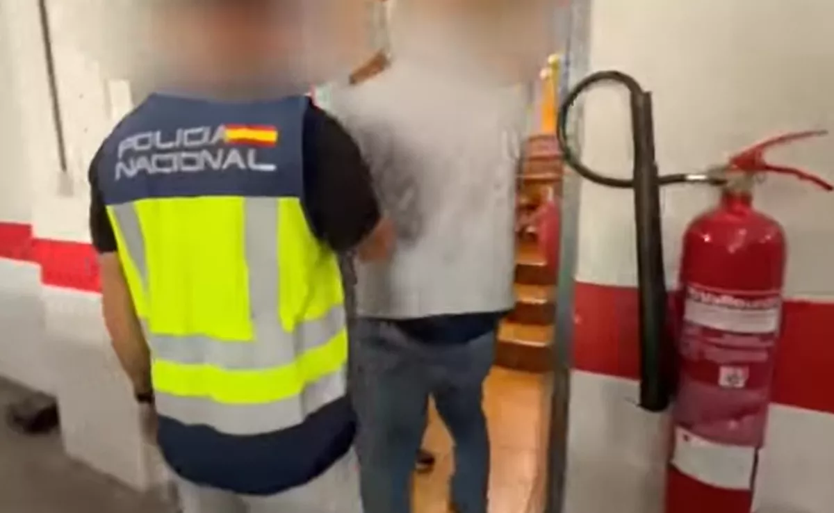 Momento de la detención al médico de Telde / POLICÍA NACIONAL